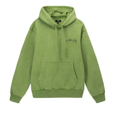 Pre-owned Stussy Dyed Stüssy Designs Hoodie 'green'