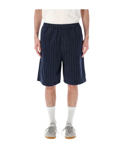 Stussy Elastic Waist Shorts In Blue