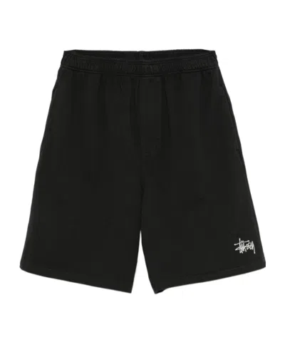 Stussy Elastic Waist Shorts In Black