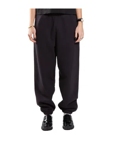 Stussy Elastic Waist Sports Pants In Black