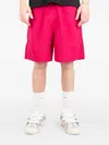Stussy Elasticated Waist Shorts In Pink