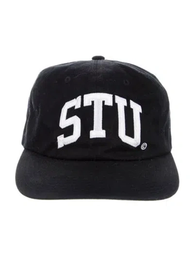 Pre-owned Stussy Embroidered Baseball Cap In Black