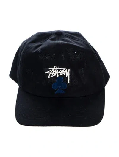 Pre-owned Stussy Embroidered Baseball Cap In Black