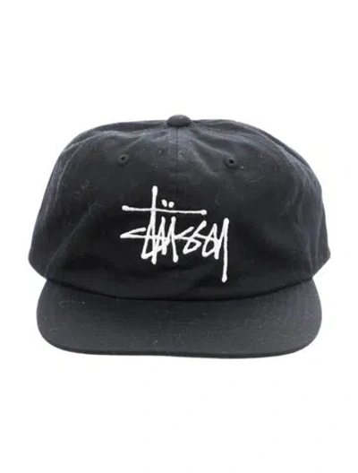 Pre-owned Stussy Stüssy Embroidered Baseball Hat In Black