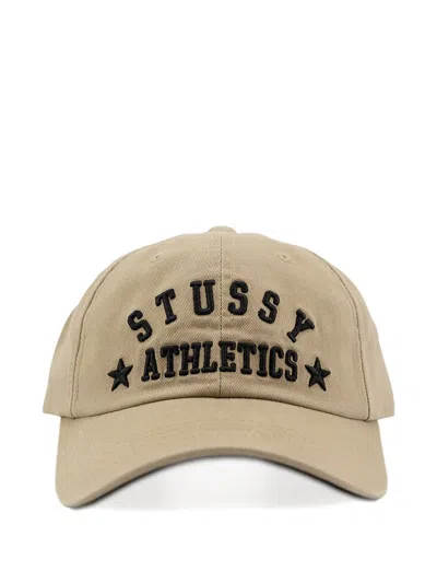 Stussy Embroidered Cap In Neutral