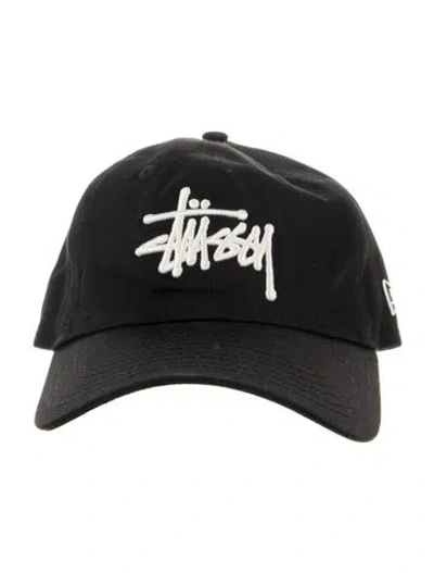 Pre-owned Stussy Embroidered Solid Baseball Hat In Black