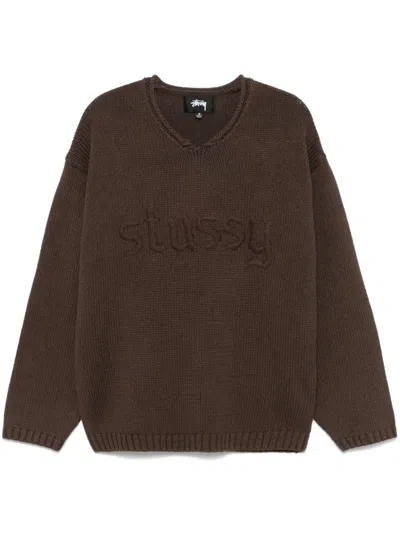 stussy-embroidered-v-neck-logo