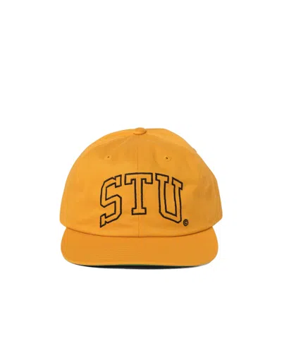 Stussy Embroidery Baseball Cap In Yellow