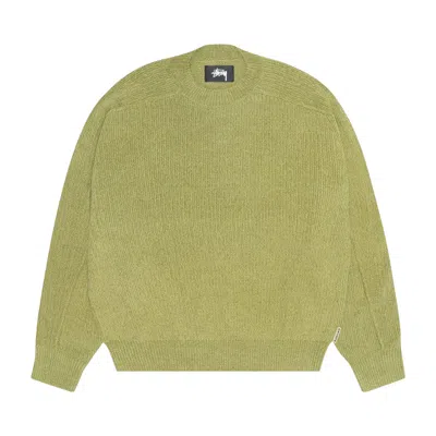 Pre-owned Stussy Exposed Seam Crew 'green' | Men's Size S