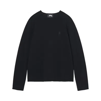 Pre-owned Stussy Exposed Seam Sweater 'black'