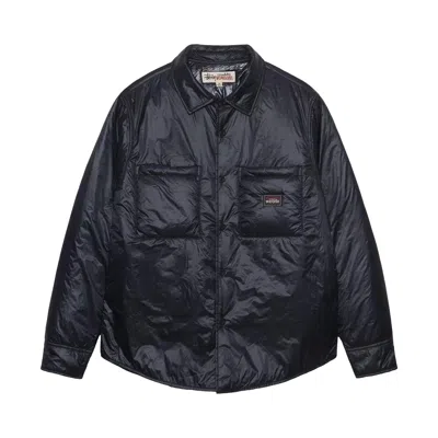 Pre-owned Stussy Fatigue Overshirt Nylon 'black'