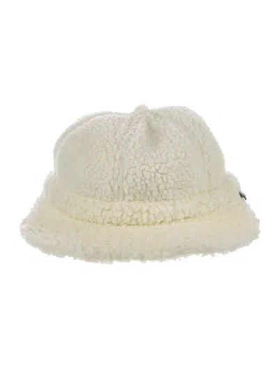 Pre-owned Stussy Faux Fur Bucket Hat In Neutral