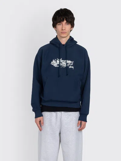 Stussy Fawn Hood In Blue