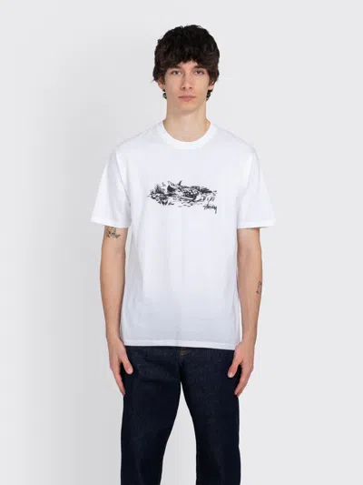 Stussy Graphic-print T-shirt In White