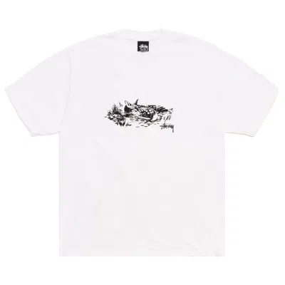 Pre-owned Stussy Fawn Tee 'white' | Men's Size L