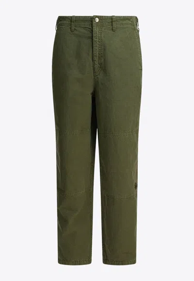 Stussy Field Straight-leg Pants In Green