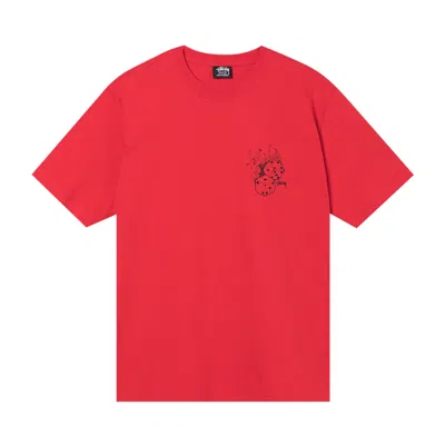 Pre-owned Stussy Fire Dice Tee 'red'