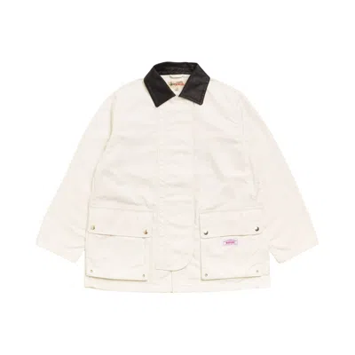 Pre-owned Stussy Fireman Jacket 'bone' | Cream | Men's Size M