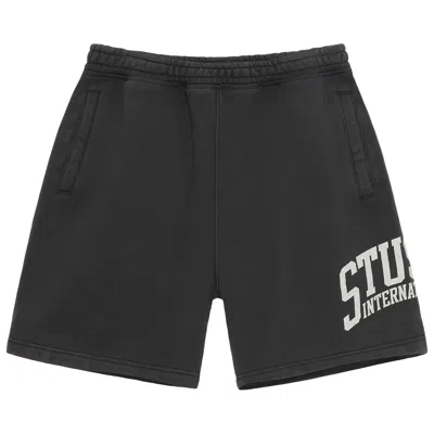 Pre-owned Stussy Fleece International Short 'washed Black'