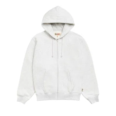 Pre-owned Stussy Fleece Zip Hoodie 'ash Heather' | Grey | Men's Size Xl In Gray