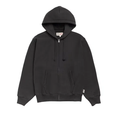 Pre-owned Stussy Fleece Zip Hoodie 'black' | Men's Size S