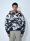 Stussy Flight Camouflage-print Hooded Jacket In Multi