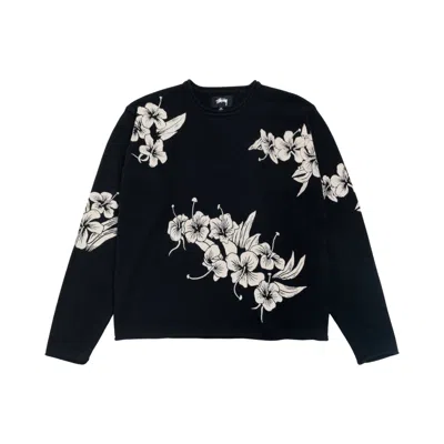 Pre-owned Stussy Floral Roll Neck Sweater 'black' | Men's Size Xxl