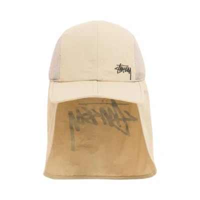 Pre-owned Stussy Foldable Shade Hat 'sand' | Tan | Men's Size Onesize In Brown