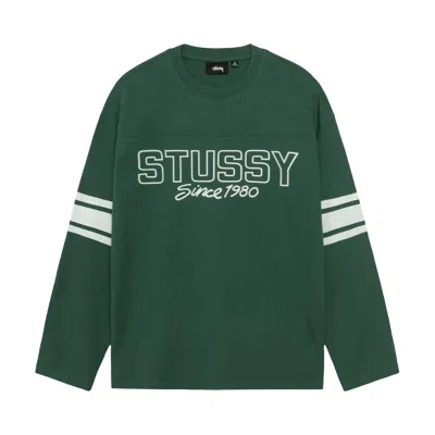 Pre-owned Stussy Football Crew 'green' | Men's Size L