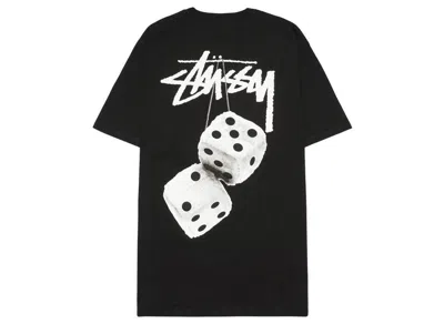 Pre-owned Stussy Fuzzy Dice Tee T-shirts Black White Smoku Navy Red Size Xs-xl Brand