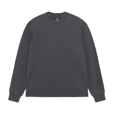 Pre-owned Stussy Garment Dyed Long-sleeve Thermal 'faded Black' | Men's Size L