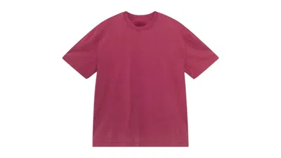 Pre-owned Stussy Garment Dyed Short Sleeve Tee Shirt In Plum In Purple