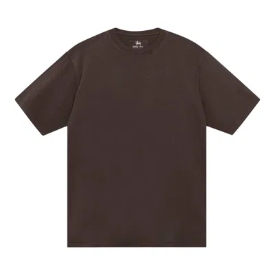 Pre-owned Stussy Garment Dyed Ss Tee 'brown' | Men's Size Xl