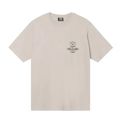 Pre-owned Stussy Gear Banner Tee 'smoke' In Grey