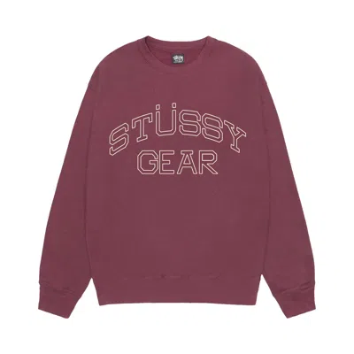 Pre-owned Stussy Gear Crew 'oxblood' | Red | Men's Size S