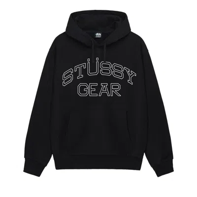 Pre-owned Stussy Gear Hoodie 'black'