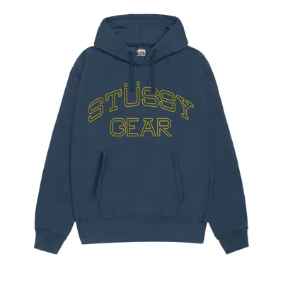 Pre-owned Stussy Gear Hoodie 'navy' | Blue | Men's Size Xl