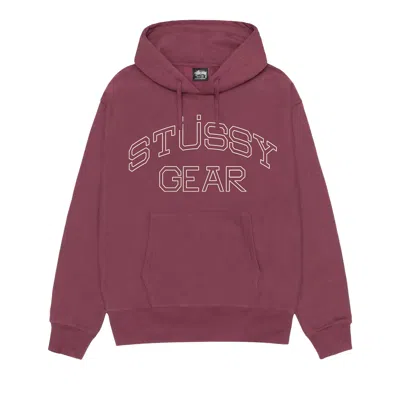 Pre-owned Stussy Gear Hoodie 'oxblood' | Red | Men's Size Xxl