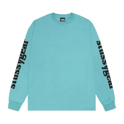 Pre-owned Stussy Gear Long-sleeve Tee 'ocean' In Teal