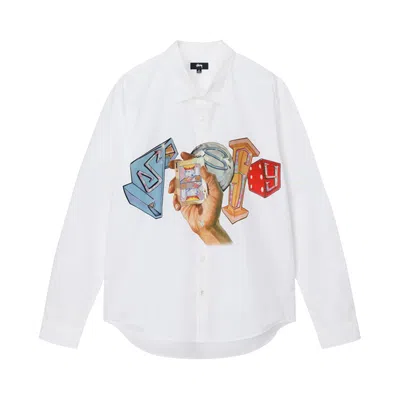 Pre-owned Stussy Goldie Shirt 'white'