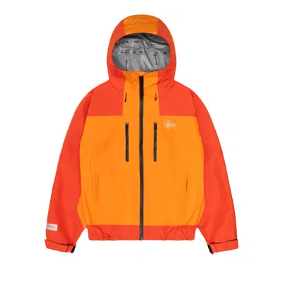 Pre-owned Stussy Gore‑tex Recycled Guide Shell 'orange'