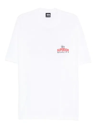 STUSSY 图案棉T恤