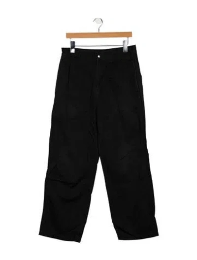 Pre-owned Stussy Graphic Print Chinos In Black