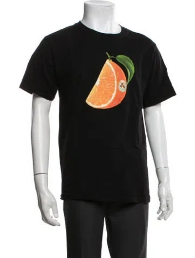 Pre-owned Stussy Graphic Print Crew Neck T-shirt In Black