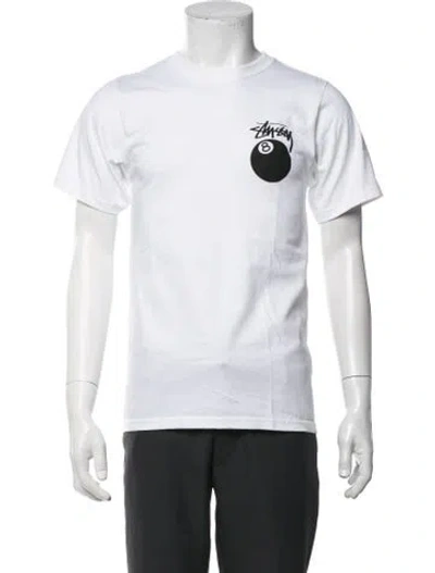 Pre-owned Stussy Graphic Print Crew Neck T-shirt In Black