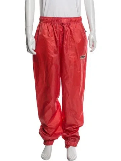 Pre-owned Stussy Graphic Print Pajama Bottoms In Orange