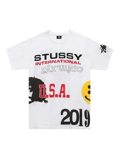 Stussy Graphic-print T-shirt In White