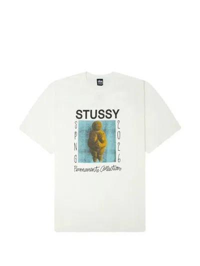 Stussy Graphic-print Cotton T-shirt In White