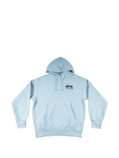 Stussy Graphic-print Hoodie In Blue