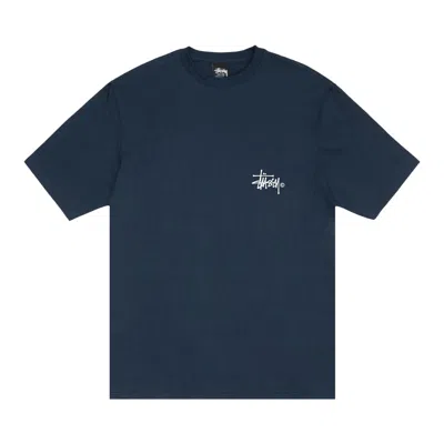 Pre-owned Stussy Grassfed Tee 'navy' In Blue